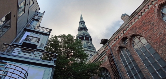 St. Peter's Church in Riga Old Town, photo by Daina